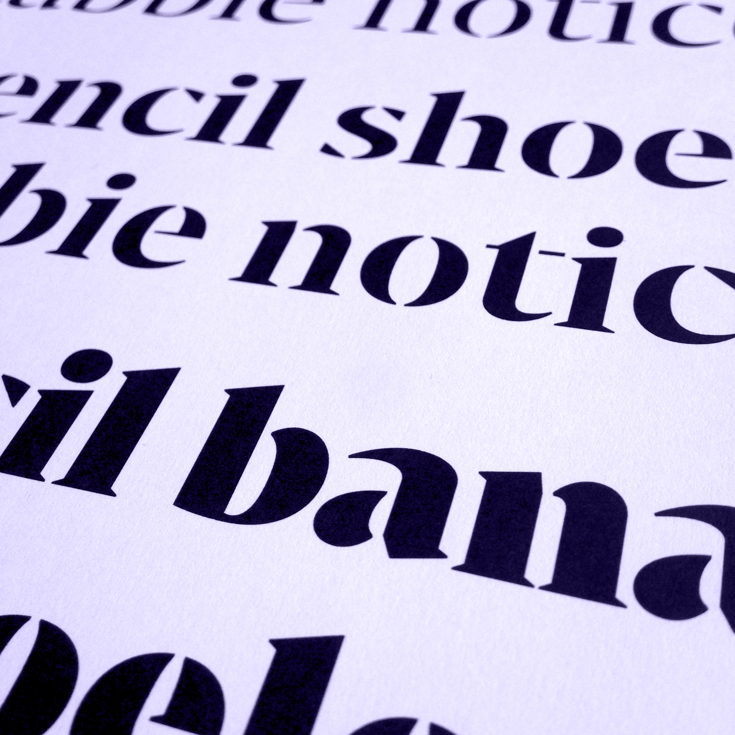  Bw Darius Stencil typeface wip preview 